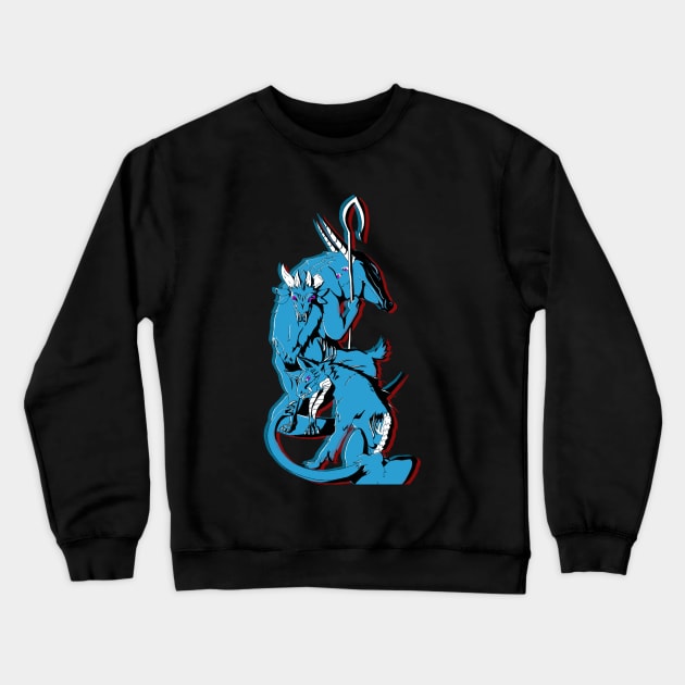 3-Demons Crewneck Sweatshirt by ImpressiveInks